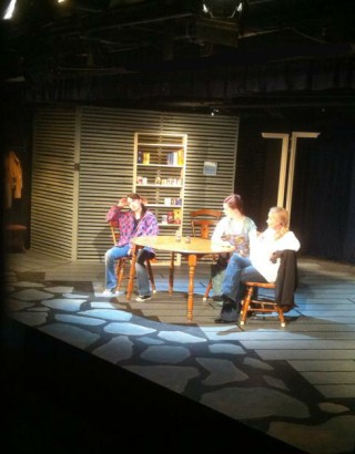 (Image: Three SIsters Talk at the Kitchen Table)